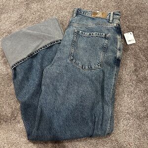 Free people final countdown cuffed low rise jeans